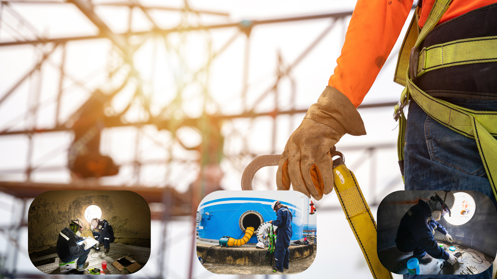 Trabajo en altura y espacios confinados de MetricClean Acceso Crítico